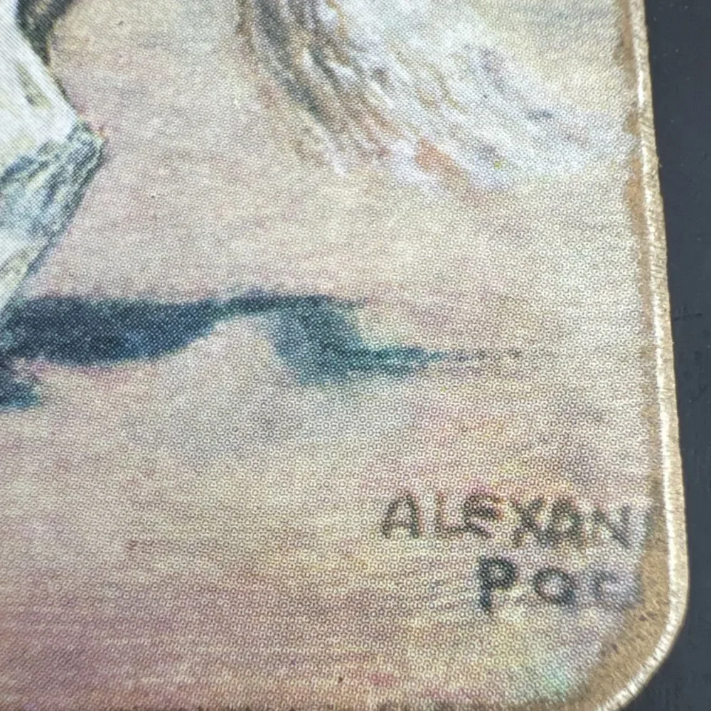 Vintage Alexander Pock Modern Riding School Sheraton Set of Five Coasters Horses